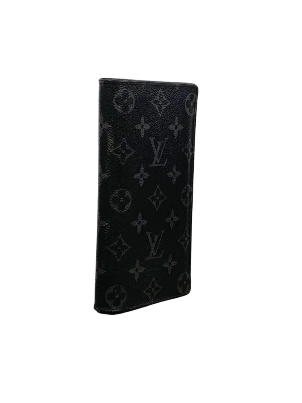 Louis Vuitton Wallet Monogram Eclipse Portefeuille Brazza Black